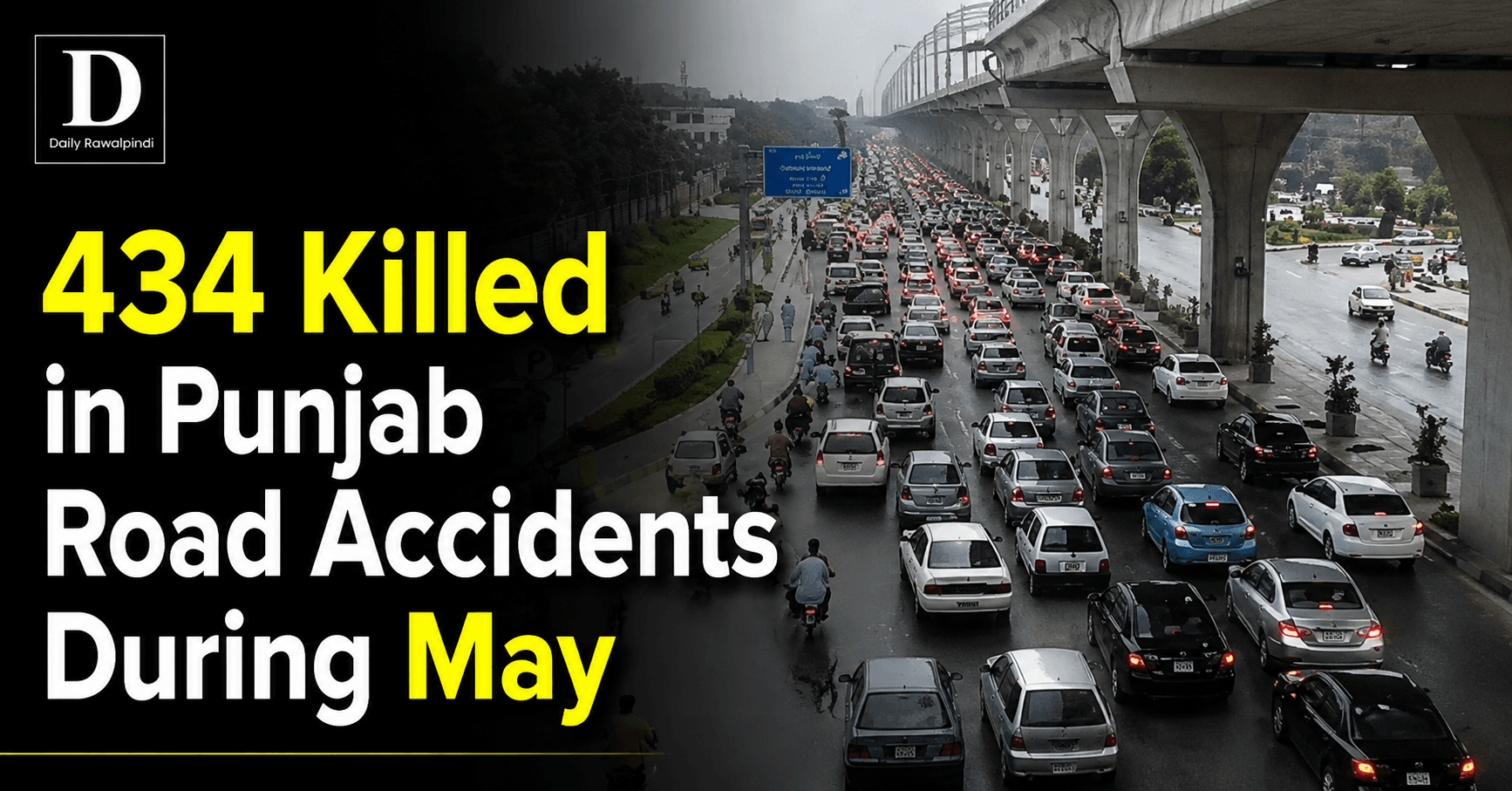 434 Killed, Over 23,000 Seriously Injured in Punjab Road Accidents During May